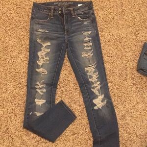 American Eagle Distressed skinny jeans